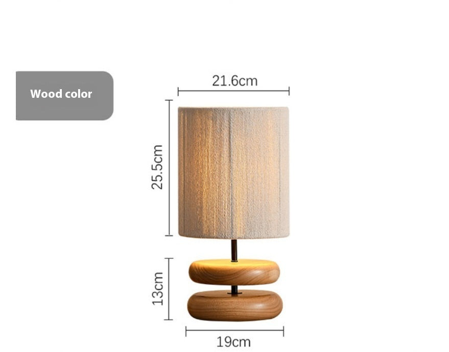 Solid Wood Eclipse Table Lamp