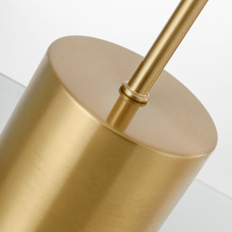 Gold & American Black Walnut Desk Lamp