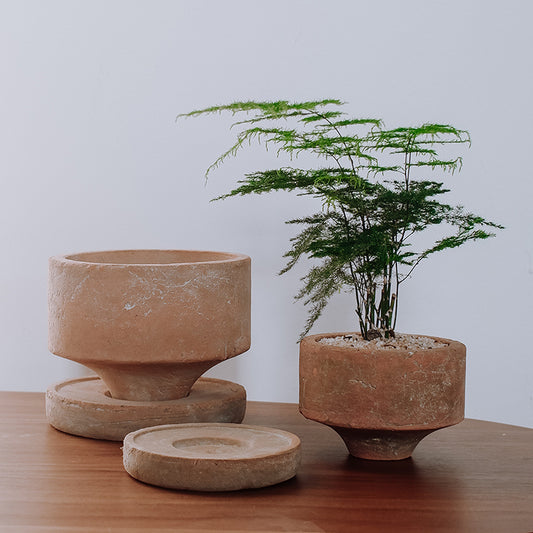 Handmade Rough Ceramic Vintage Planter