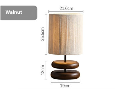 Solid Wood Eclipse Table Lamp