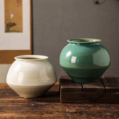 Sculpted Breathable Ceramic Planter