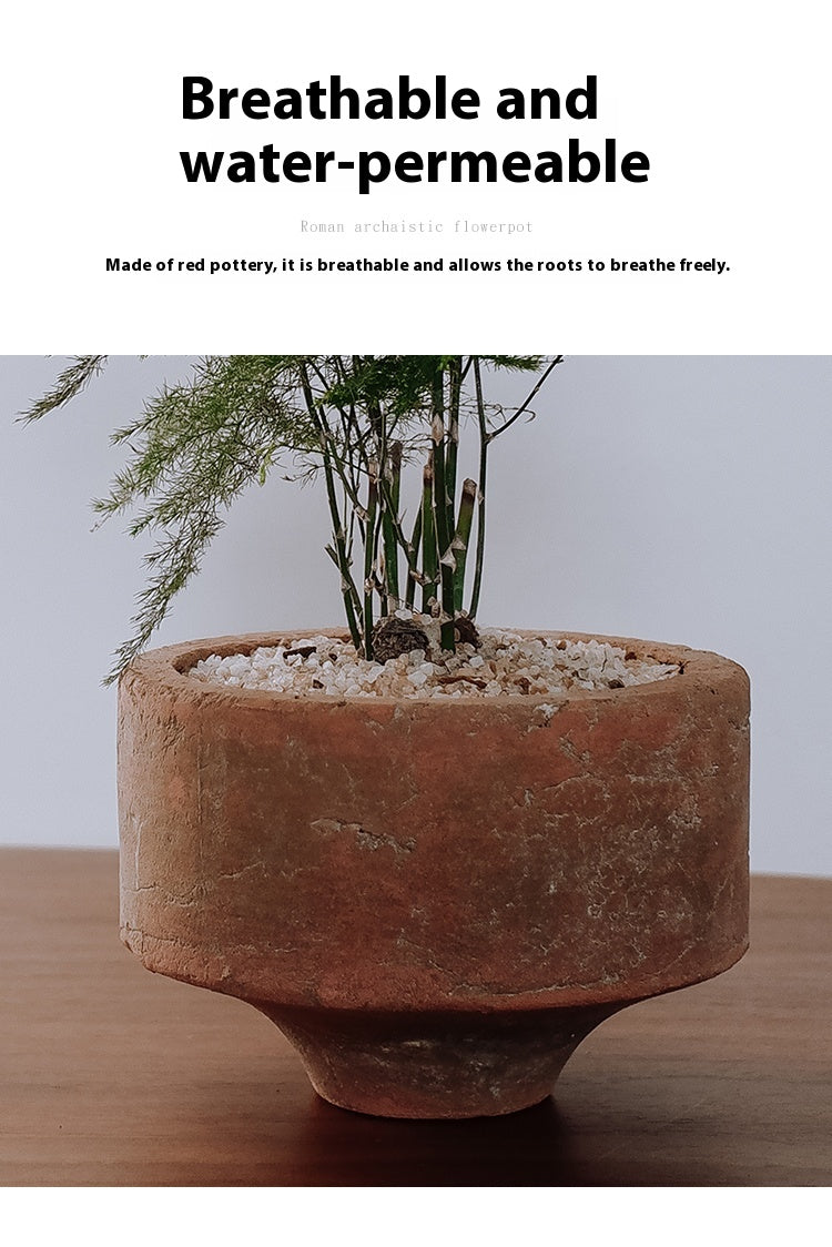 Handmade Rough Ceramic Vintage Planter