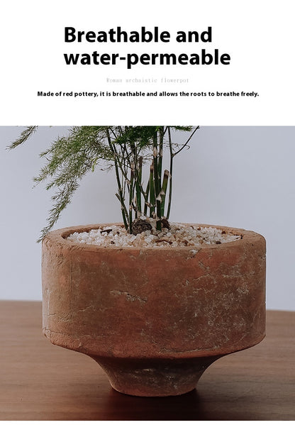 Handmade Rough Ceramic Vintage Planter