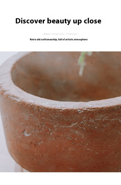 Handmade Rough Ceramic Vintage Planter