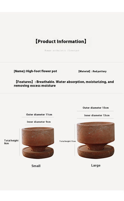 Handmade Rough Ceramic Vintage Planter