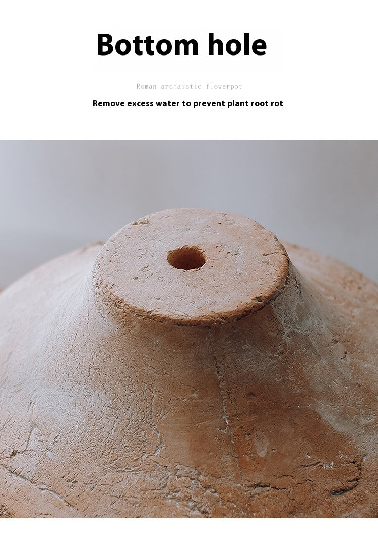 Handmade Rough Ceramic Vintage Planter